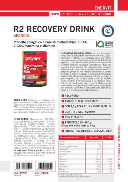 Produktbild ENERVIT R2 RECOVERY DRINK Orange, 400g