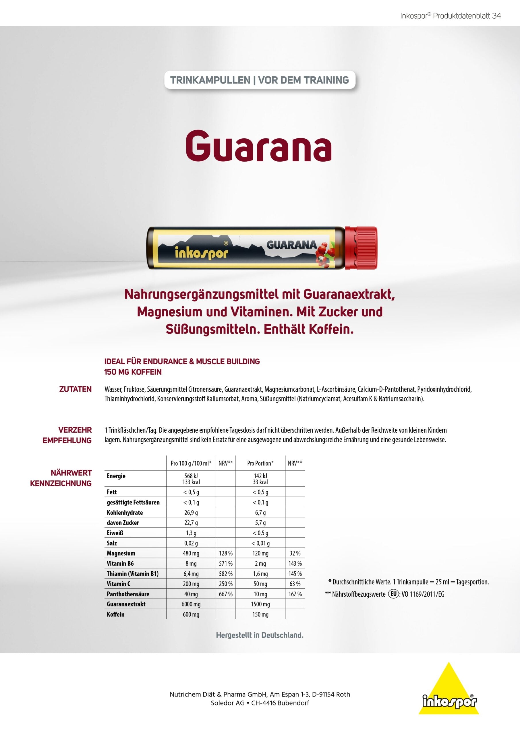 Produktbild X-TREME Guarana-Trinkgläser, 20 x 25 ml