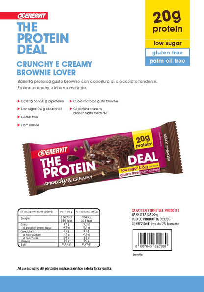 Produktbild ENERVIT PROTEIN DEAL Crunchy&Creamy Brownie Lover 25 x 55 g