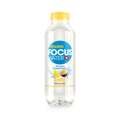 Produktbild FocusWater SHINE Lemon & Passionfruit, 12 x 500 ml