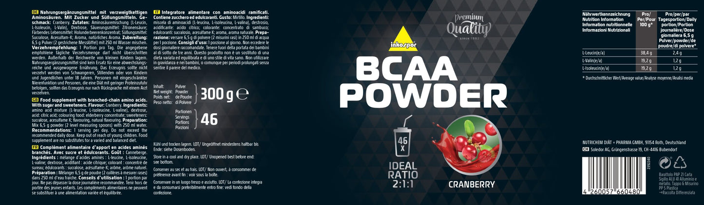 Produktbild X-TREME BCAA Cranberry, 300 g