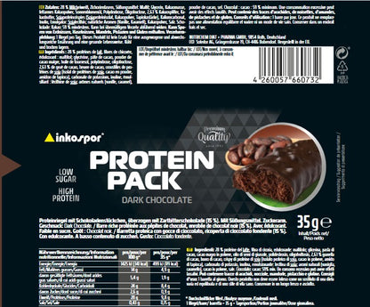Produktbild INKOSPOR Protein Pack-Riegel Dark Chocolate, 16 x 35 g