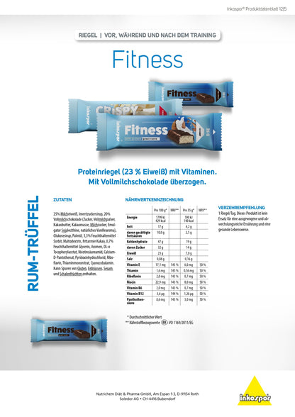 Produktbild ACTIVE FITNESS-Riegel Rum-Trüffel, 24 x 35 g