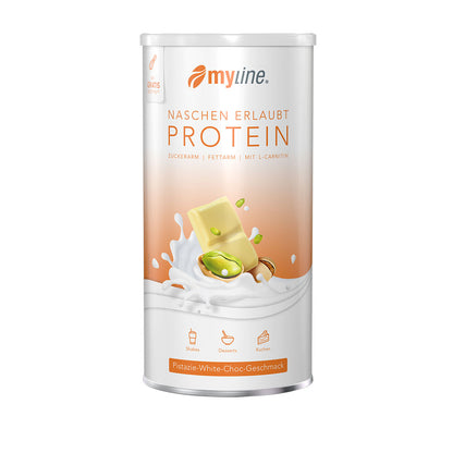 Produktbild MyLine-Eiweiss Pistazie white-choco-split, 400 g