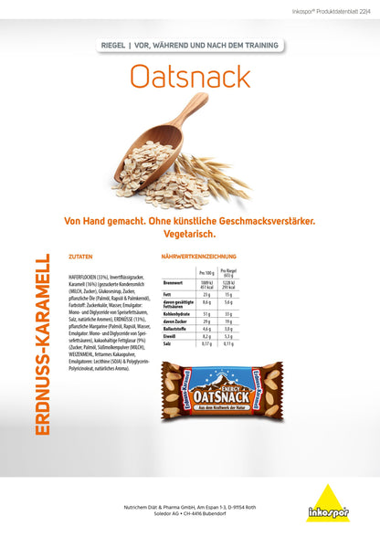 Produktbild Oatsnack-Riegel Erdnuss-Karamell, 15 x 65 g