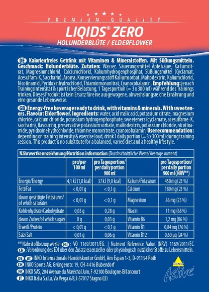Produktbild ACTIVE Liqids Zero Bag in Box Holunderblüte, 5 Liter
