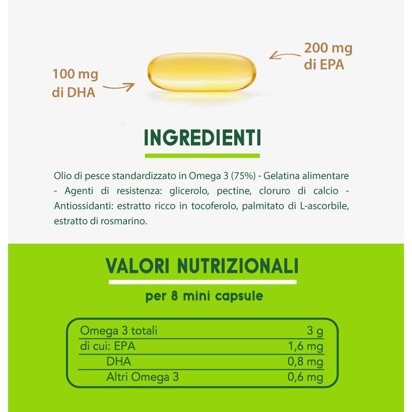 Produktbild ENERZONA Omega 3, 180x0.5g Kapseln