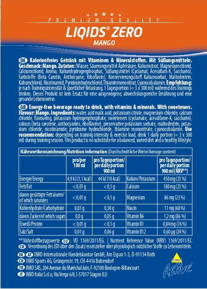 Produktbild ACTIVE Liqids Zero Bag in Box Mango, 5 Liter