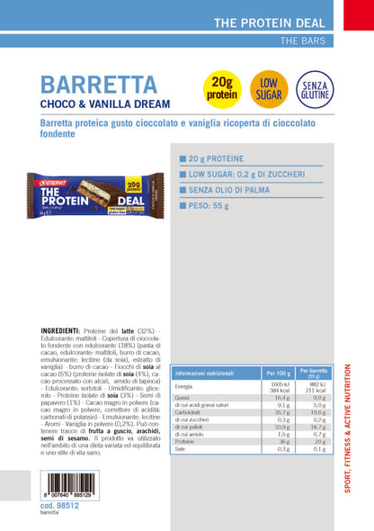 Produktbild ENERVIT PROTEIN DEAL Choco&Vanilla Dream, 25 x 55 g