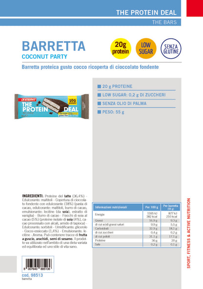 Produktbild ENERVIT PROTEIN DEAL Coconut Party, 25 x 55 g