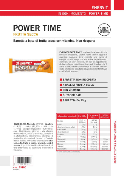 Produktbild ENERVIT POWER TIME Fruits & Nuts, 24 x 35 g