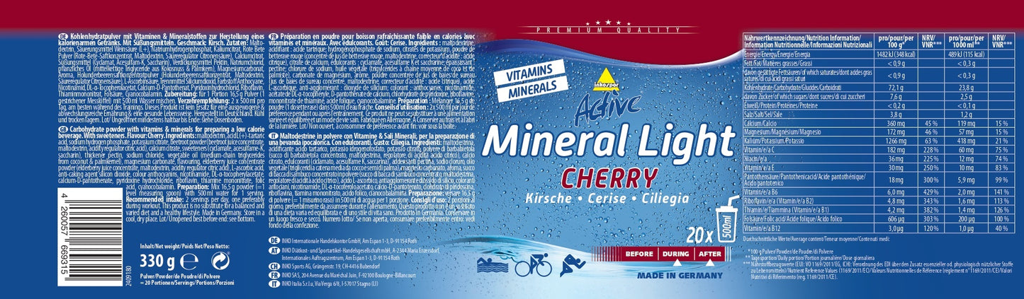 Produktbild ACTIVE Mineral Light Kirsche, 330 g