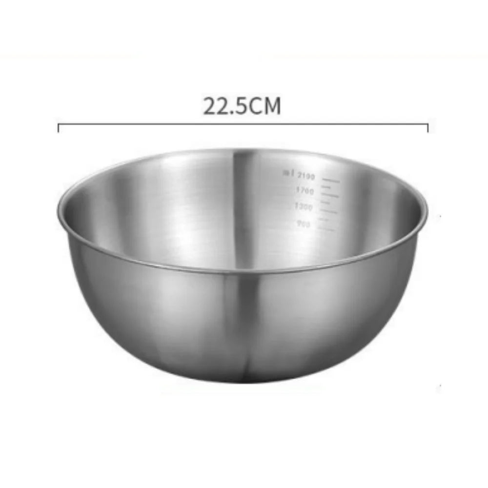 Bols de Cuisine en Inox & Doré – Individuels ou Set 3 Tailles avec Panier