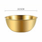 Bols de Cuisine en Inox & Doré – Individuels ou Set 3 Tailles avec Panier